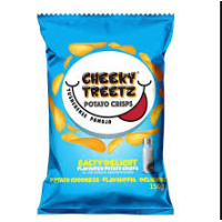 CHEEKY TAMU TREETZ POTATO CRISPS SALTY DELIGHT 150G