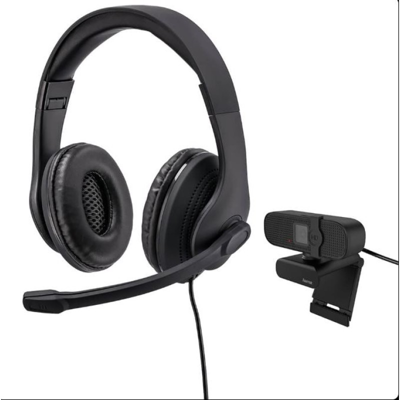 HAMA OFFICE STREAMING KIT HEADSET & WEBCAM BUNDLE(139999)