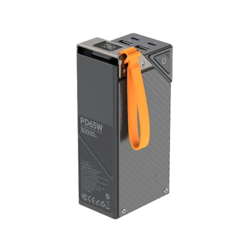 Budi 30,000mAh Fast Laptop Power Bank – High-Capacity Portable Charger