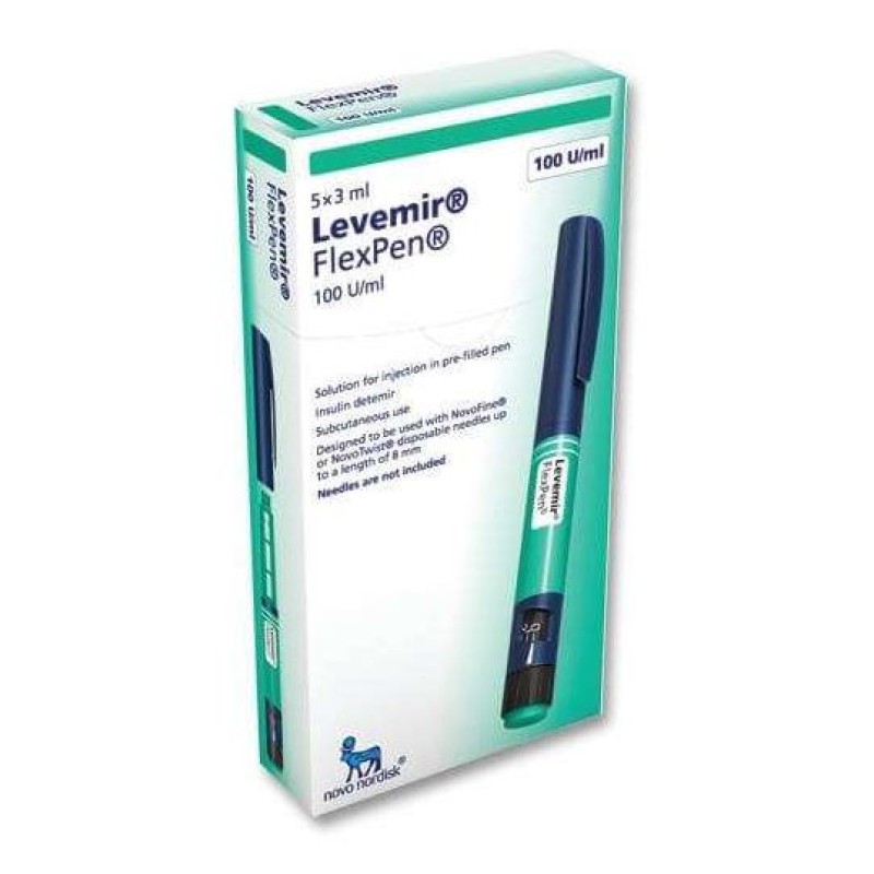Levemir flexpen 100IU/ml 3ml 5 Pens