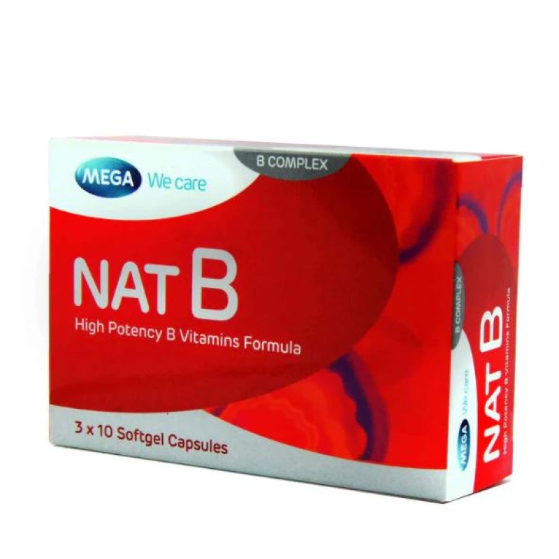 Nat B High Potency Vitamin B Formula 30 Capsules