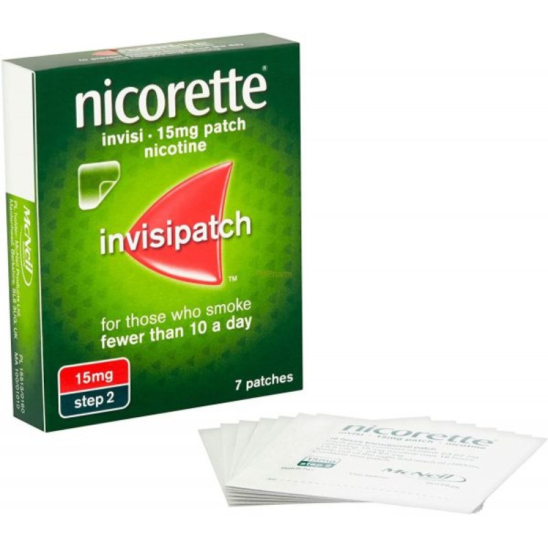 Nicorette Invisipatch 15mg 7 Patches Nicorette Invisipatch 15mg 7 Patches
