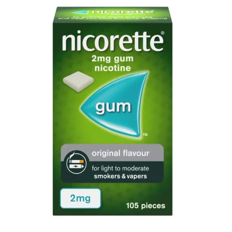 Nicorette Original 2mg 105 Gums