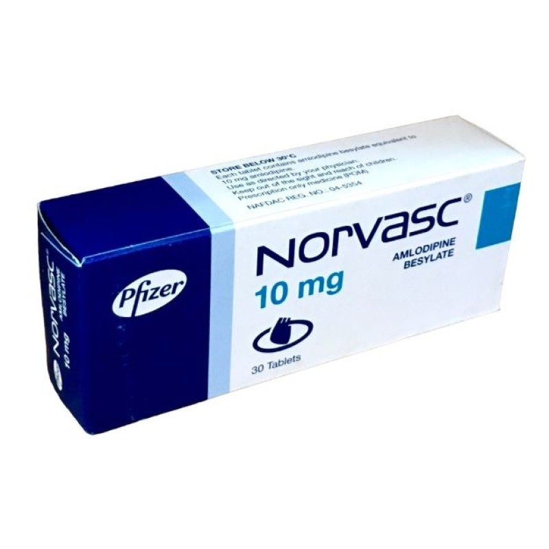 Norvasc Amlodipin 10mg 30 Tablets