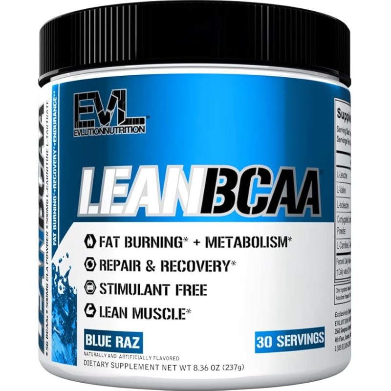 Evlution Lean BCAA Blue Raz 267g