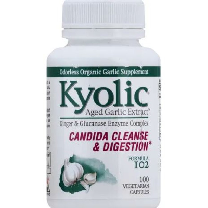 Kyolic Candida Cleanse and Digestion Formula 102 100 Capsules