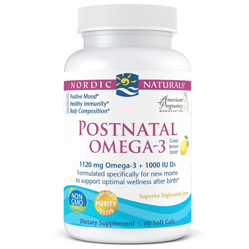 Nordic Naturals Postnatal Omega-3 60 Soft Gels