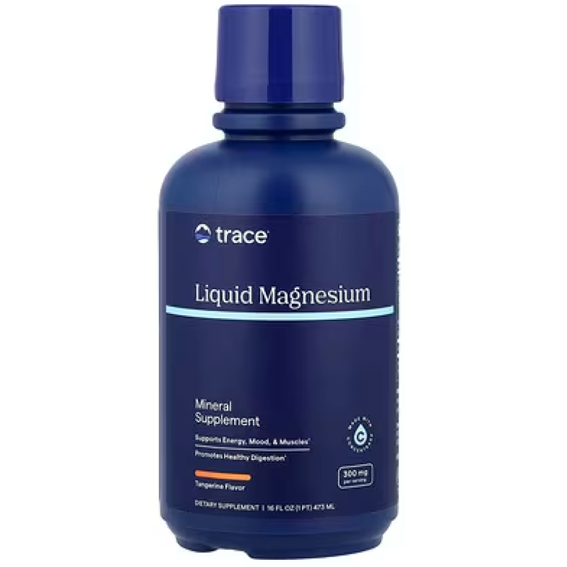Trace Minerals Liquid Magnesium 300mg Natural Tangerine (16fl) 473ml