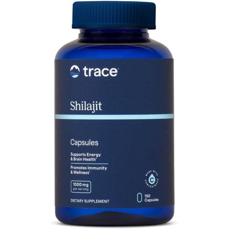 Trace Minerals Shilajit 1000mg 150 Capsules