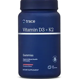 Trace Minerals Vitamin D3+K2 60 Gummies