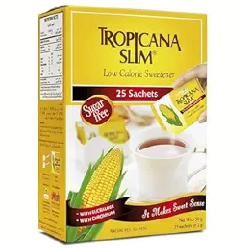 Tropicana Slim Low Calorie Sweetener Lemon C 25 Sachets