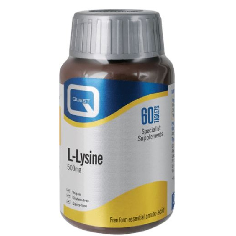 Quest L Lysine 500mg 60 Tablets