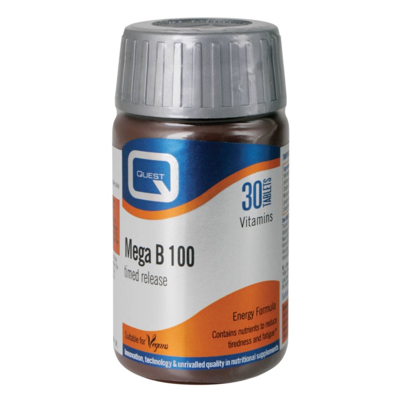 Quest Mega B100 30 Tablets Timed Release