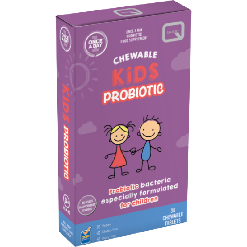 Quest Once A Day Chewable Kids Probiotics 30 Tablets