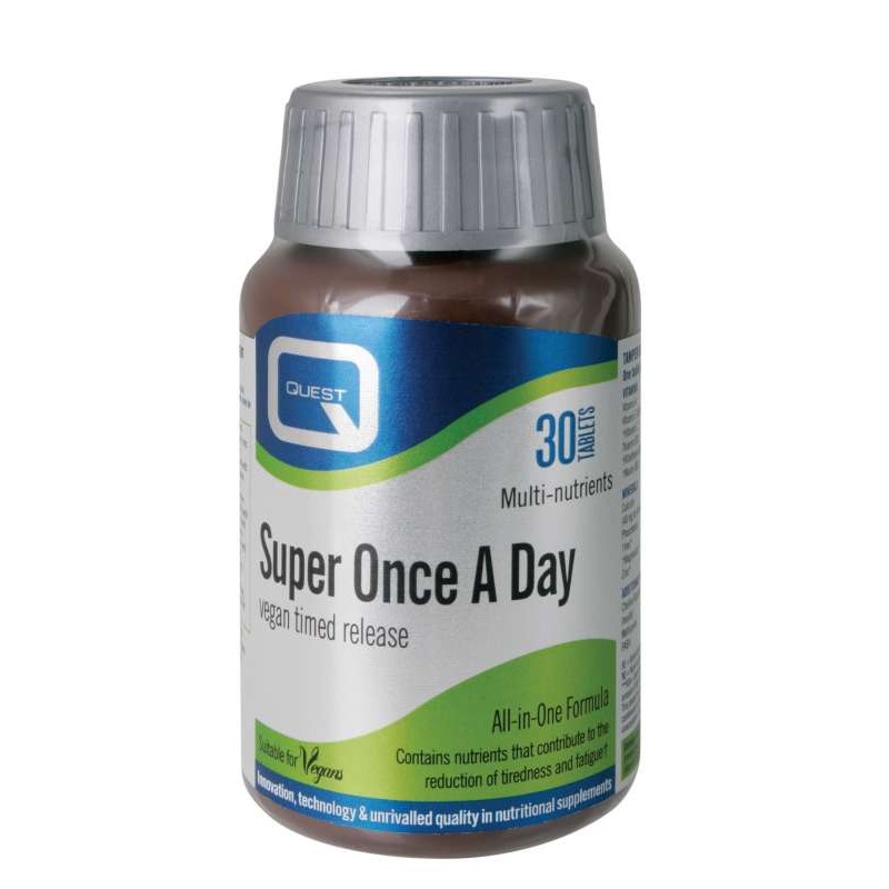 Quest Super Once A Day Multivitamins Time Released 30 Tablets Quest Super Once A Day Multivitamins Time Released 30 Tablets