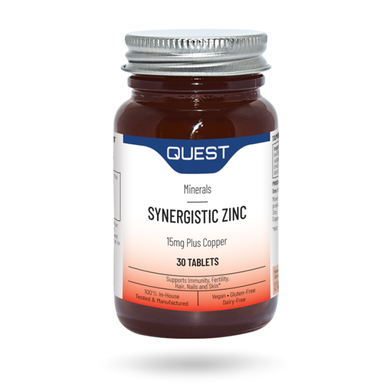 Quest Synergistic Zinc Chelated 30 Tablets