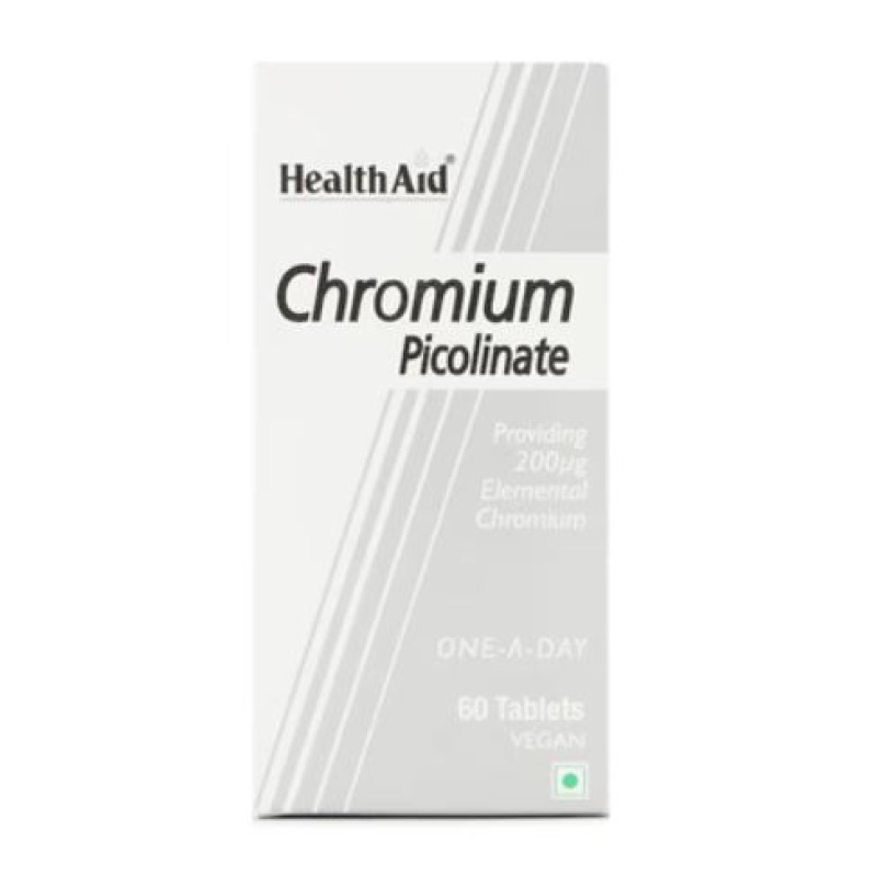 HealthAid Chromium Picolinate 200ug 60 Tablets