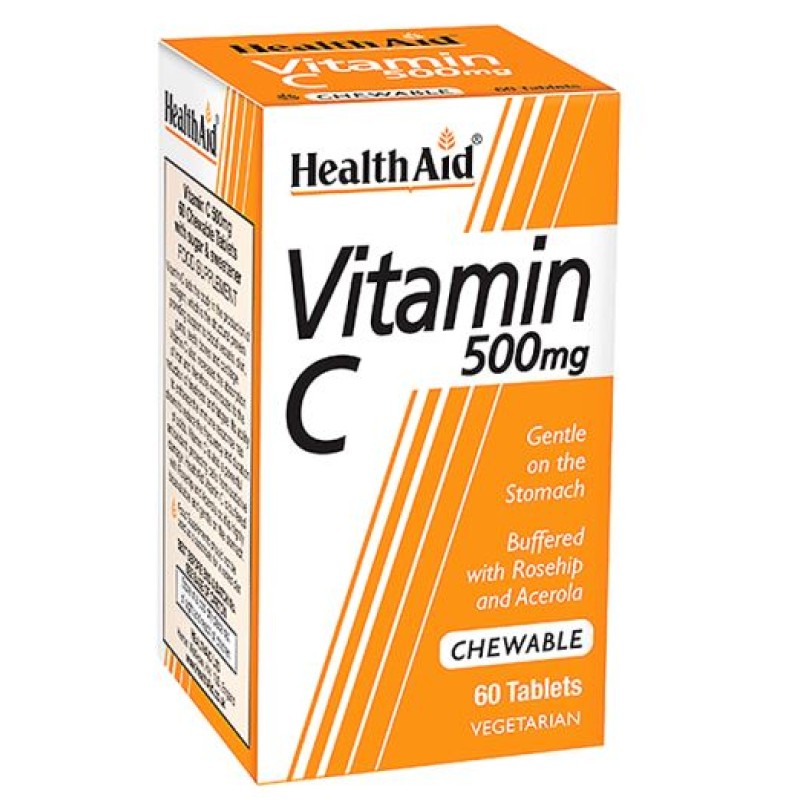 Healthaid Vitamin C 500mg 60 Chewable Tablets