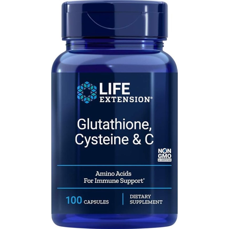 Life Extension Glutathione, Cysteine and C 100 Capsules Life Extension Glutathione, Cysteine and C 100 Capsules