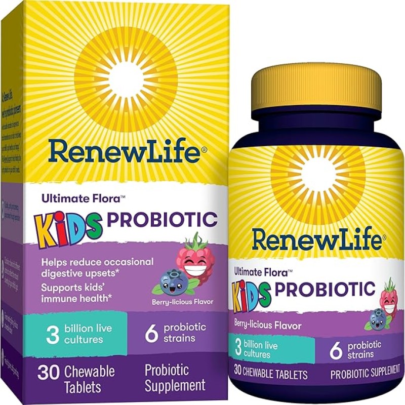 Renew Life Ultimate Flora Kids Probiotic 30 Tablets Renew Life Ultimate Flora Kids Probiotic 30 Tablets