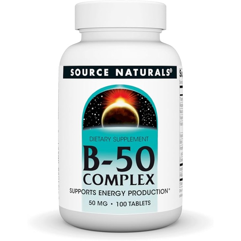 Source Naturals B-50 Complex 50mg 50 Tablets
