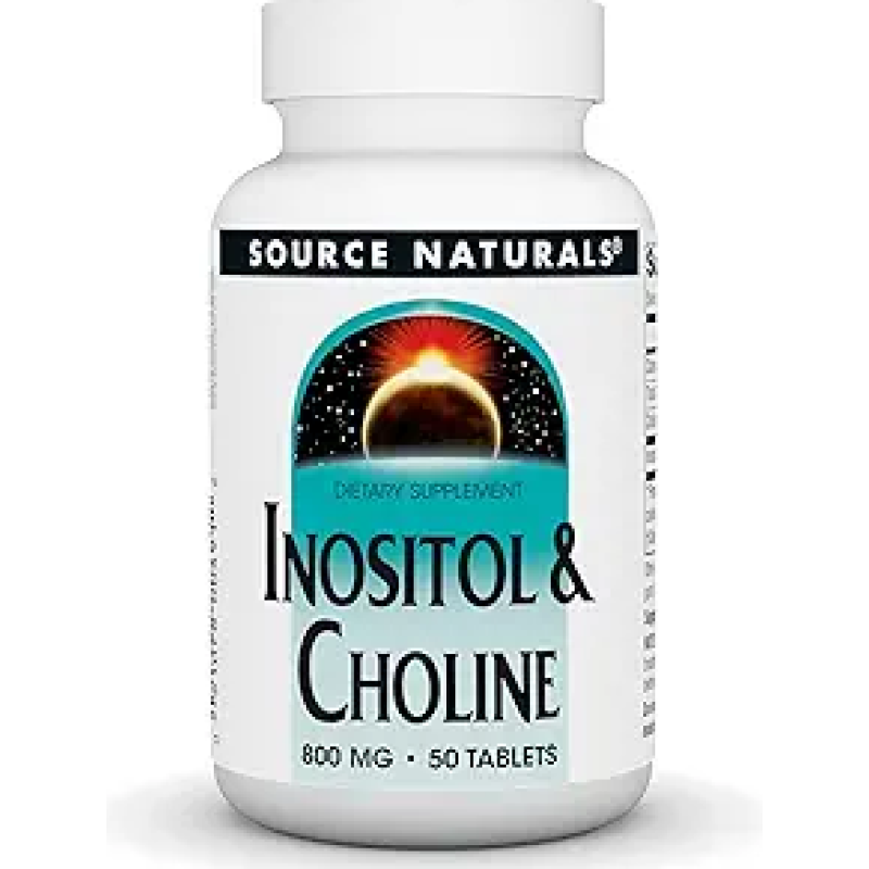Source Naturals Inositol and Choline 800mg 50 Tablets