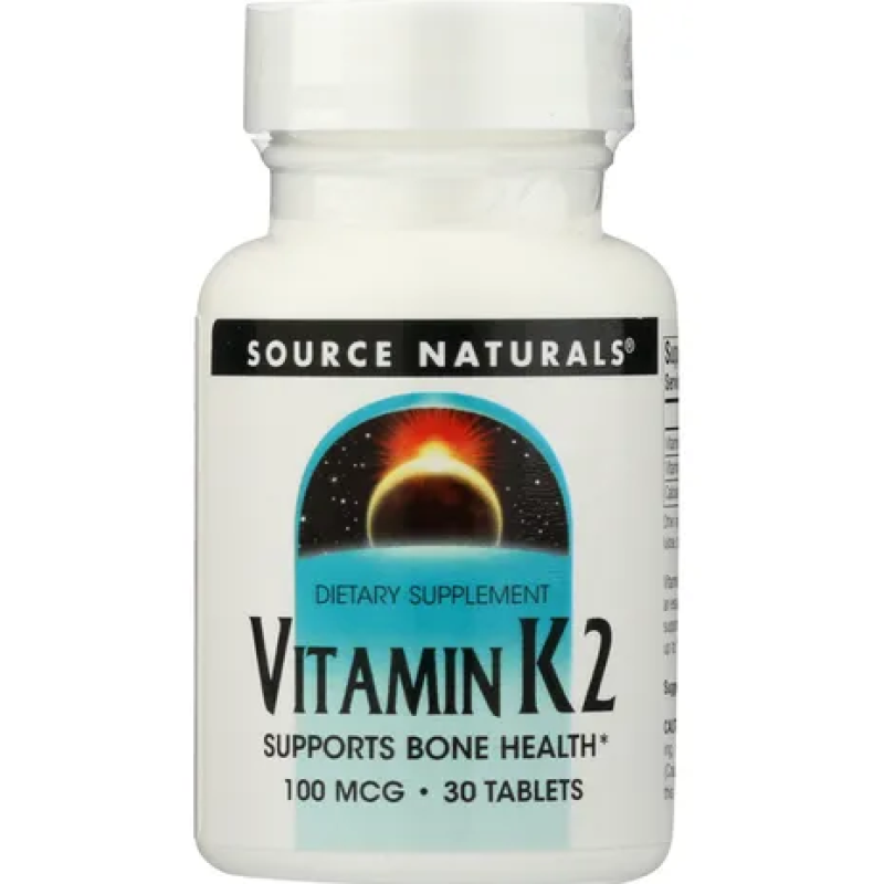 Source Naturals Vitamin K-2 100mcg 30 Tablets