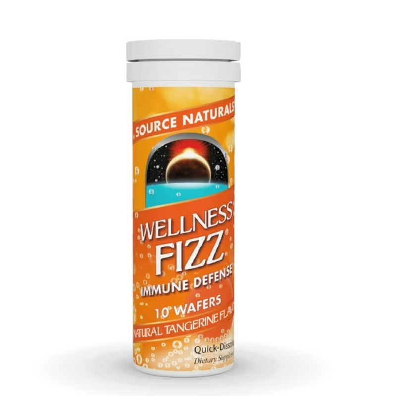 Source Naturals Wellness Fizz Tangerine 10 Wafers