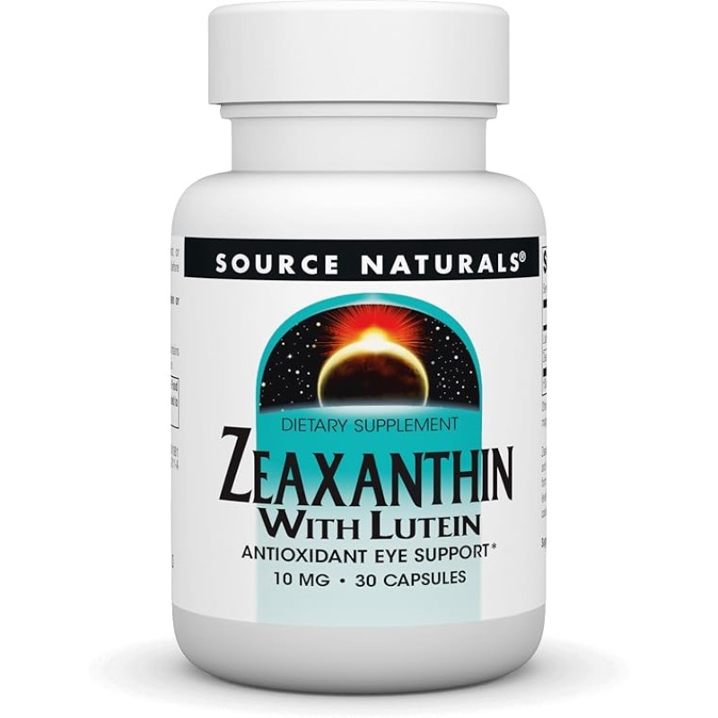 Source Naturals Zeaxanthin With Lutein 10mg 30 Capsules