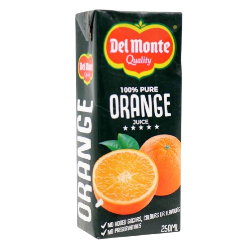 Del Monte Pure Orange Juice 250ml