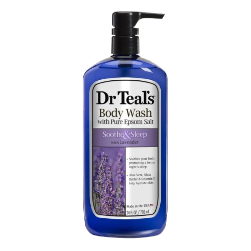 Dr Teal's Pure Epsom Salt Body Wash Soothe & Sleep with Lavender 710ml