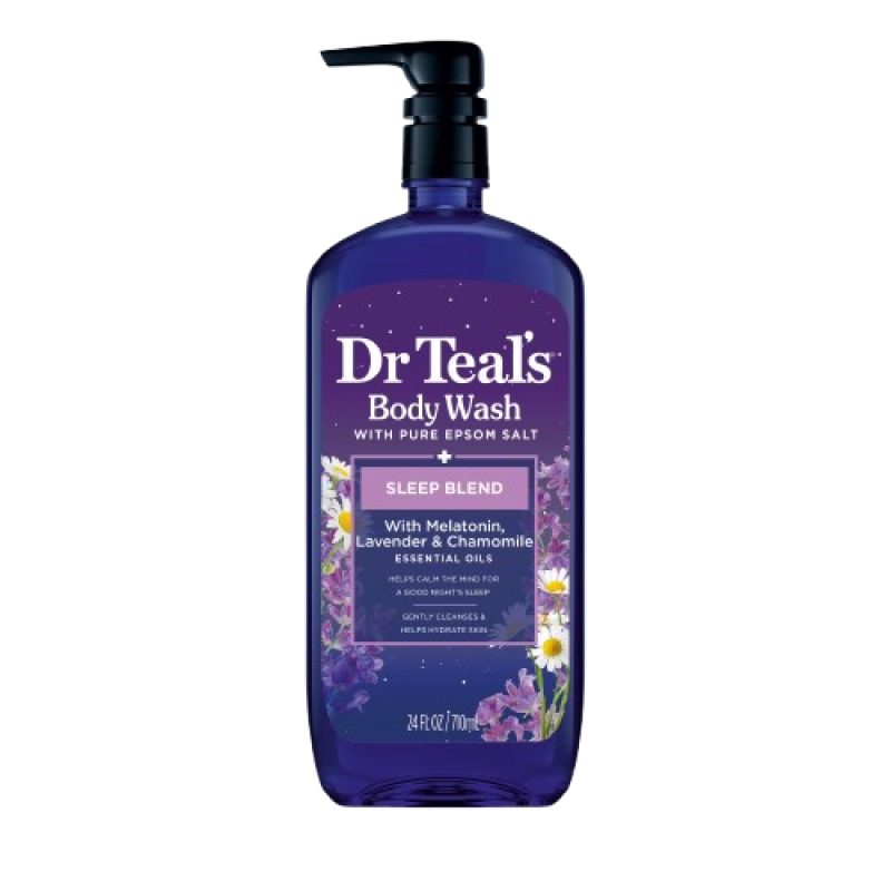 Dr Teal's Pure Epsom Salt Sleep Blend Body Wash With Melatonin 710ml