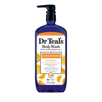Dr Teal's Pure Epsom Salt Body Wash Glow & Radiance With Vitamin C 710ml