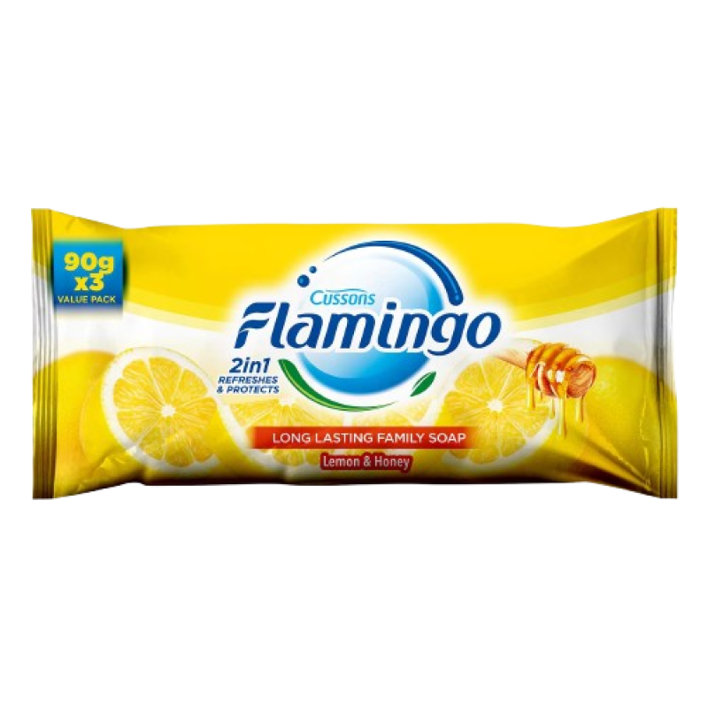 Flamingo Lemon Honey Soap 90gx3