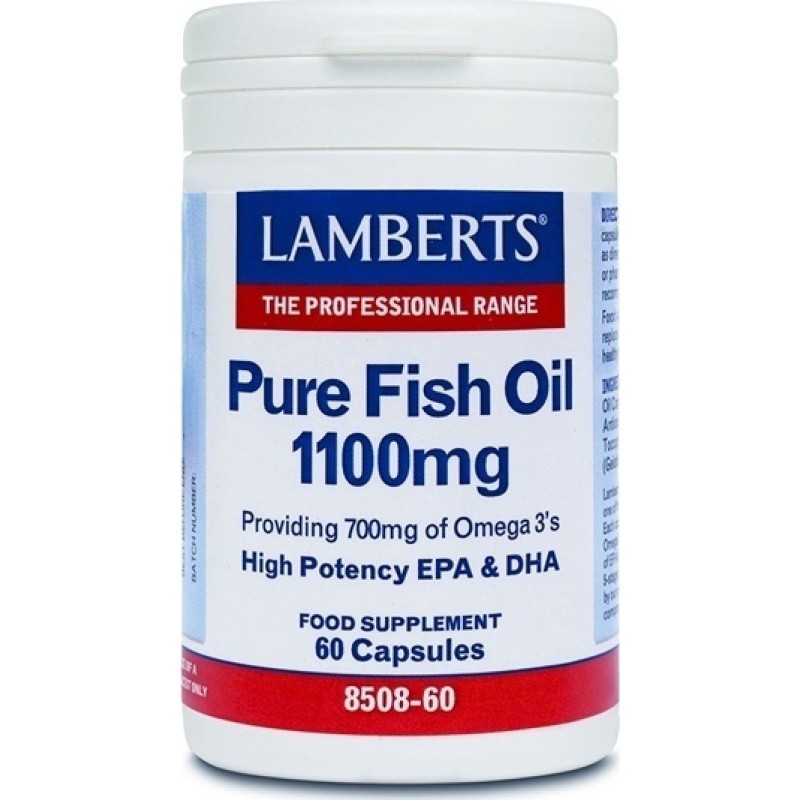 Lamberts Pure Fish Oil 1100mg 60 Capsules