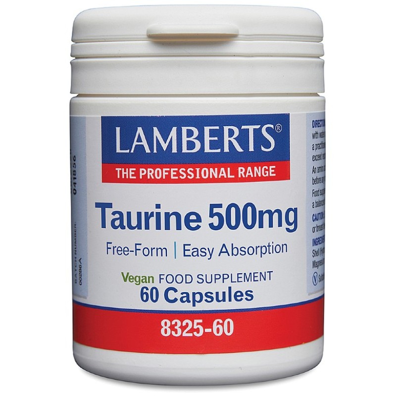 Lamberts Taurine 500mg 60 Capsules