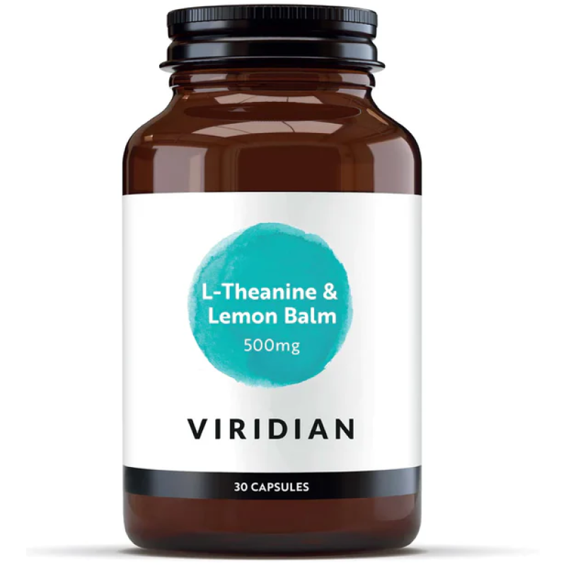 Viridian L-Theanine 200mg and Lemon Balm 300mg 30 Veg Capsules
