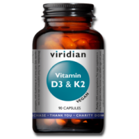 Viridian Vitamin D3 and Vitamin K2 90 Capsules