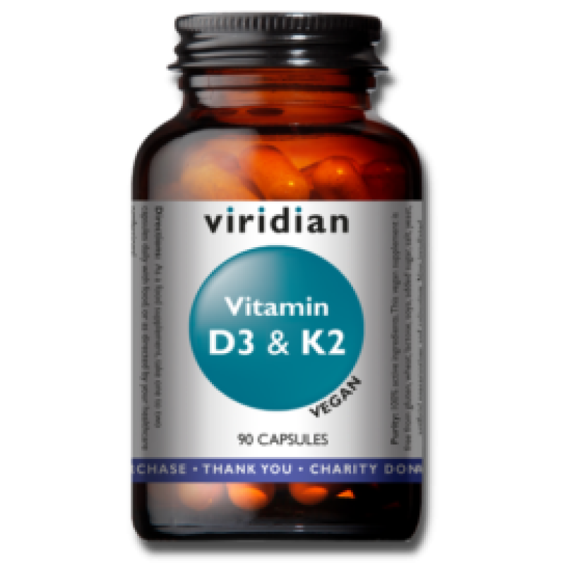 Viridian Vitamin D3 and Vitamin K2 90 Capsules