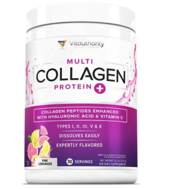 Vitauthority Multi Collagen Protein + Pink Lemonade 30 Servings 276g