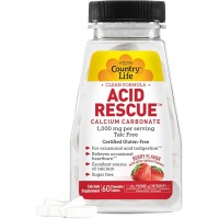 Country Life Acid Rescue 1000mg Chewable Berry 60 Tablets
