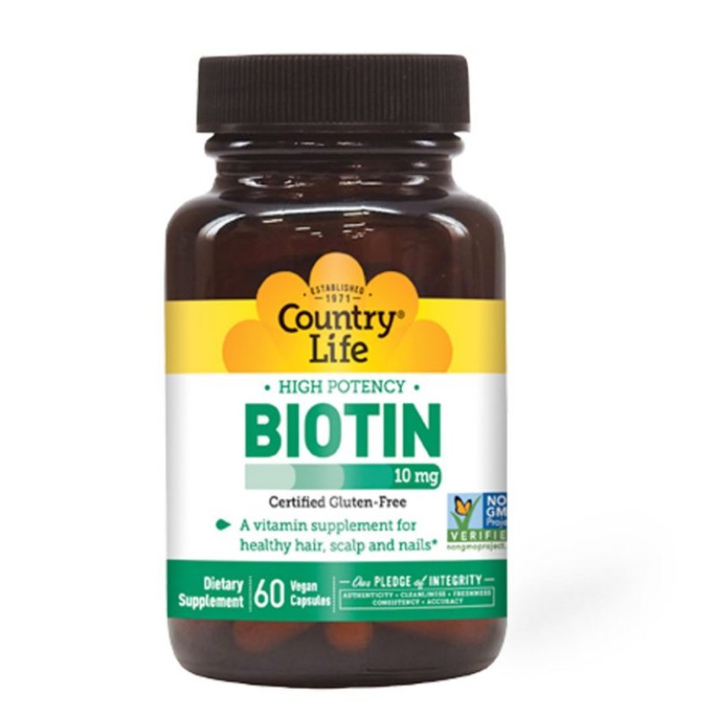 Country Life Biotin 10mg 60 Capsules