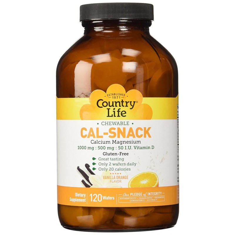 Country Life Cal-Snack Chewable Vanilla/Orange 120 Wafers Country Life Cal-Snack Chewable Vanilla/Orange 120 Wafers