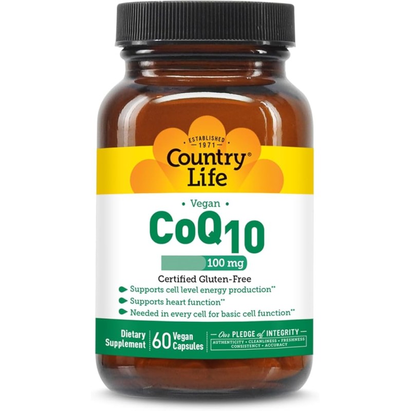 Country Life Co Q10 100mg 60 Capsules