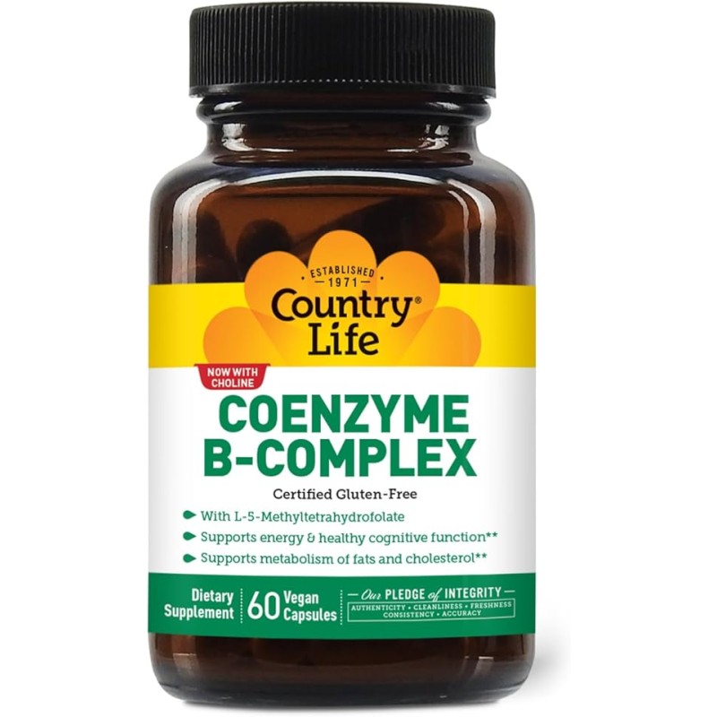 Country Life Coenzyme B Complex 60 Capsules Country Life Coenzyme B Complex 60 Capsules