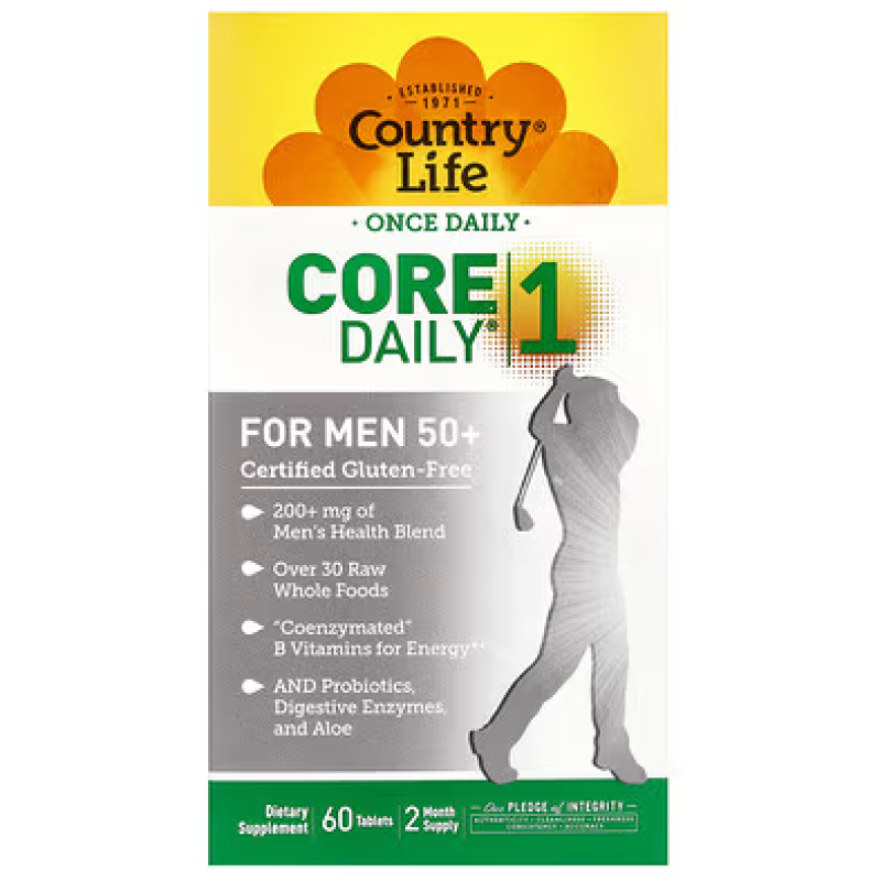 Country Life Core Daily 1 Multivitamin Men 50 + 60 Tablets