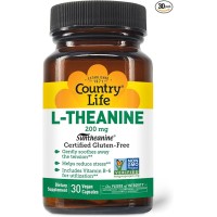 Country Life L-Theanine 200mg 30 Capsules