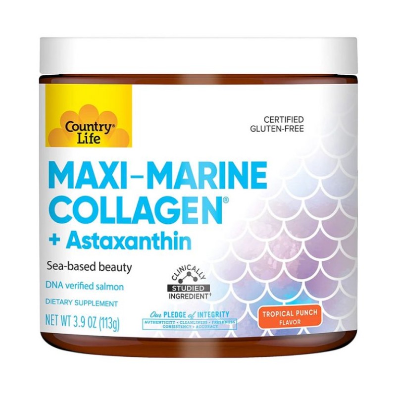 Country Life Maxi-Marine Collagen + Astaxanthin (3.9oz) 113g