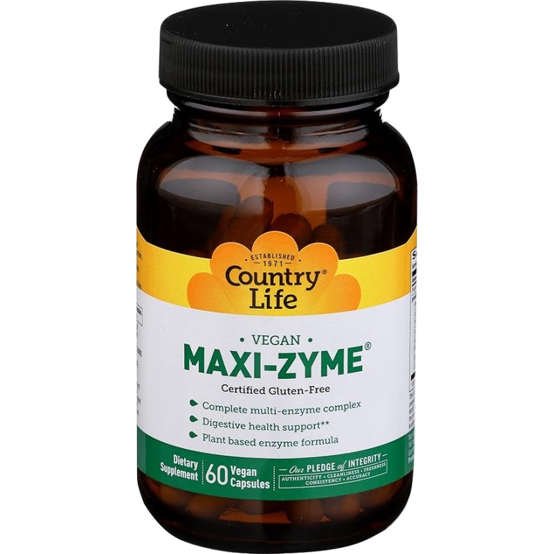 Country Life Maxi-Zyme 60 Capsules Country Life Maxi-Zyme 60 Capsules
