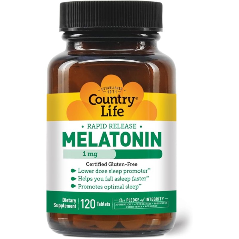 Country Life Melatonin 1mg 60 Tablets Country Life Melatonin 1mg 60 Tablets
